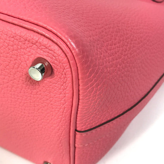 HERMES Handbag Taurillon Clemence pink Pico Tan Lock Ekra PM