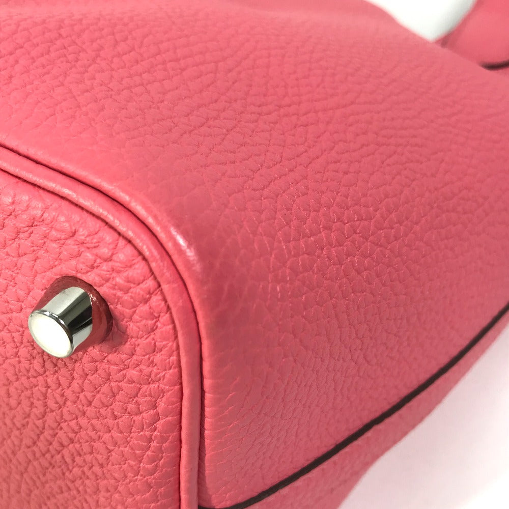 HERMES Handbag Taurillon Clemence pink Pico Tan Lock Ekra PM