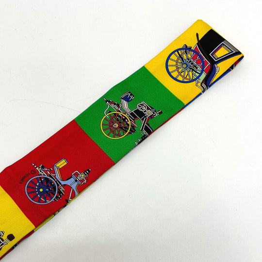 HERMES scarf silk multicolor Carriage Women Used Authentic