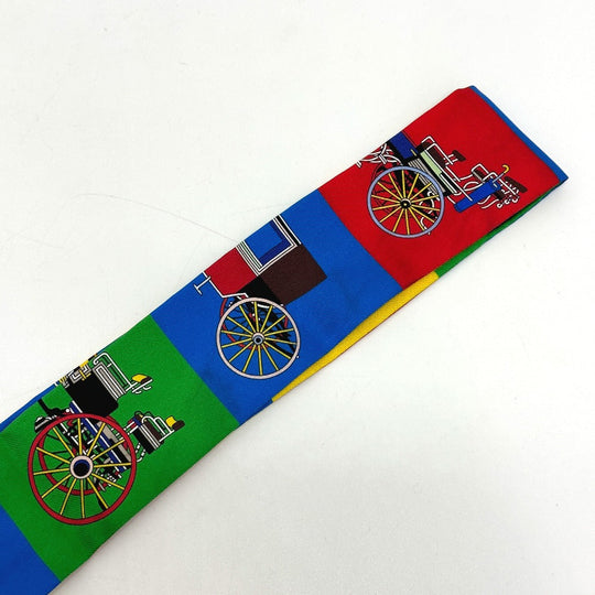 HERMES scarf silk multicolor Carriage Women Used Authentic