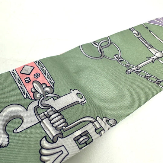 HERMES scarf silk multicolor bottle ship Women Used Authentic