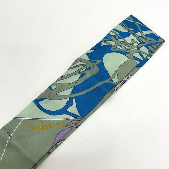 HERMES scarf silk multicolor bottle ship Women Used Authentic