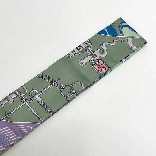 HERMES scarf silk multicolor bottle ship Women Used Authentic