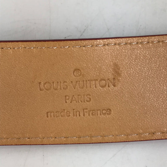 LOUIS VUITTON belt M6980U Monogram Vernis Red Monogram Vernis Saintur Women 80/32 Used Authentic