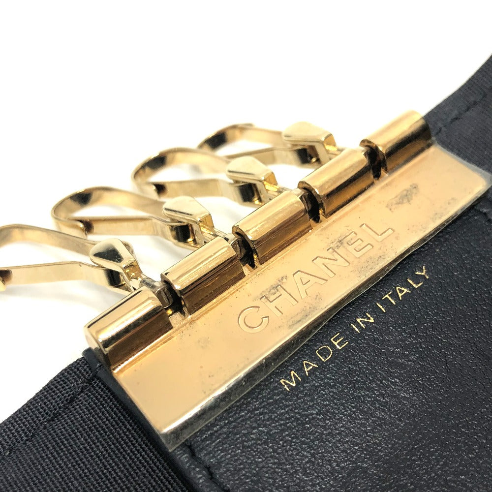 CHANEL Key case Key holder  leather black COCO Mark 4 stations with key ring Women Used Authentic