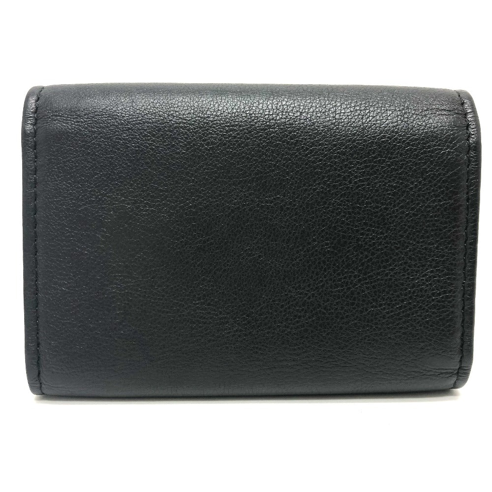 CHANEL Key case Key holder  leather black COCO Mark 4 stations with key ring Women Used Authentic