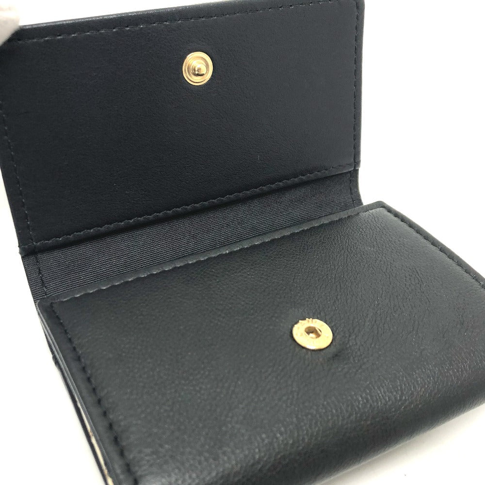 CHANEL Key case Key holder  leather black COCO Mark 4 stations with key ring Women Used Authentic
