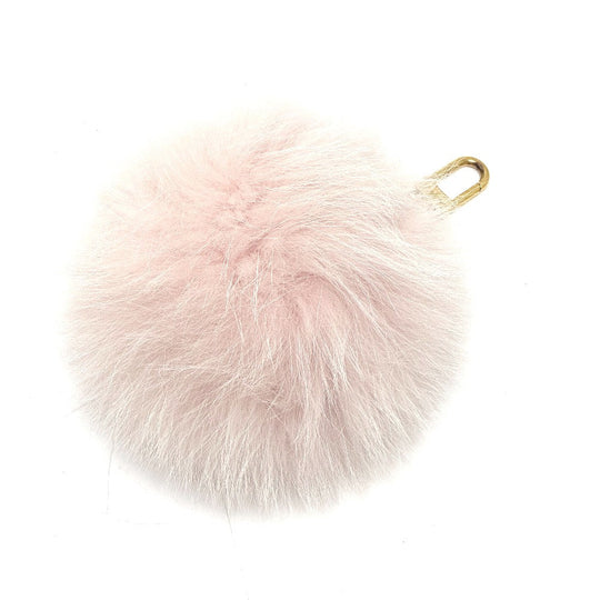 LOUIS VUITTON charm M67371 fur pink Fluffy Fuzzy bubble Women Used Authentic