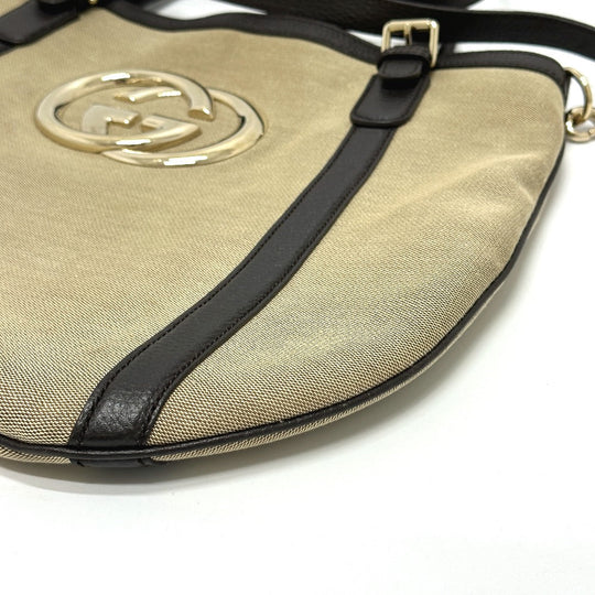 GUCCI Tote Bag 290832 Canvas / leather beige GG logo Women Used Authentic