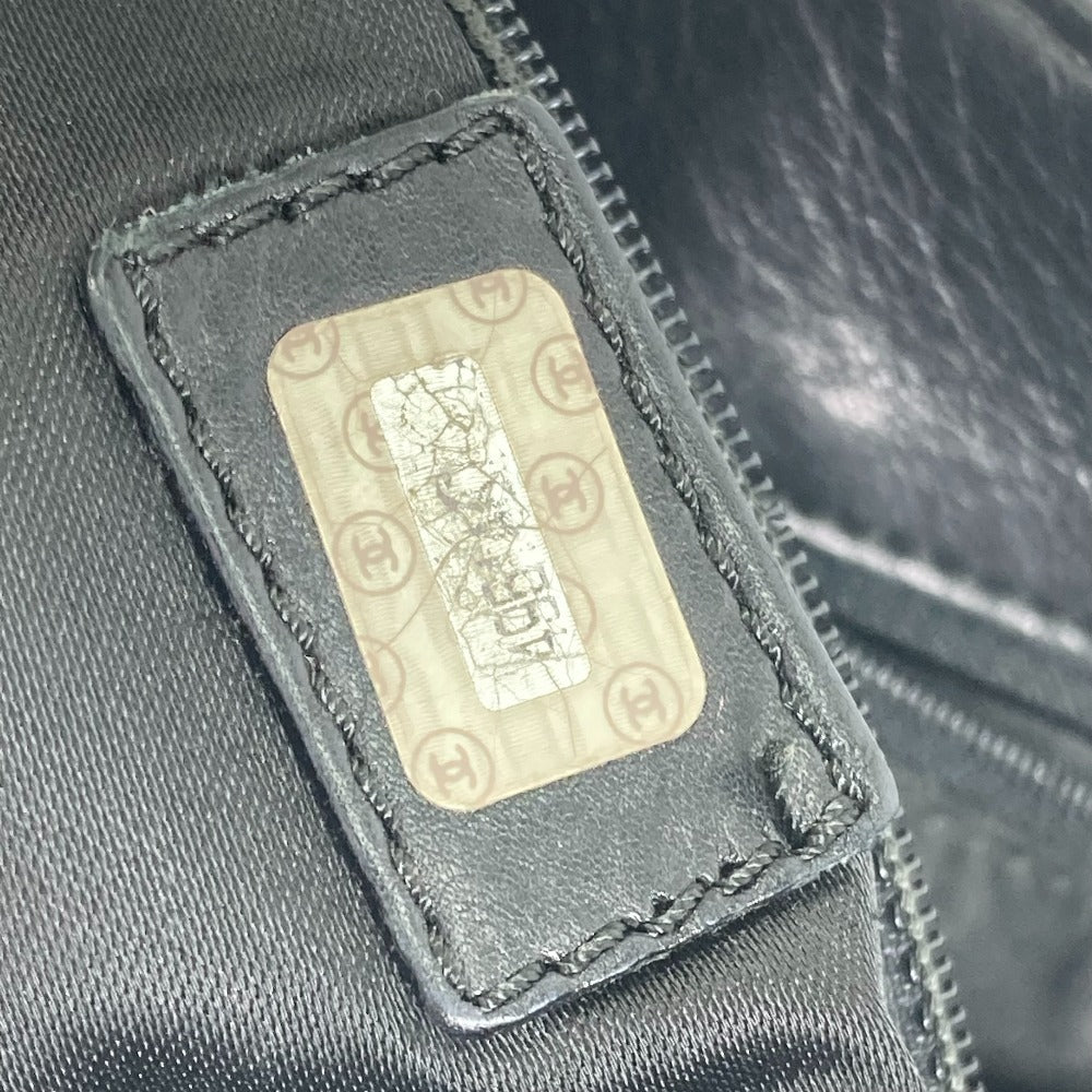 CHANEL Shoulder Bag lambskin black Shoulder CC COCO Mark Women Used Authentic