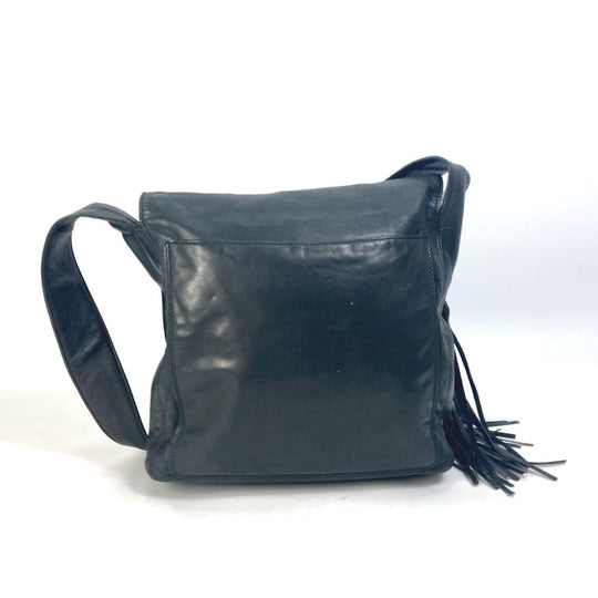 CHANEL Shoulder Bag lambskin black Shoulder CC COCO Mark Women Used Authentic