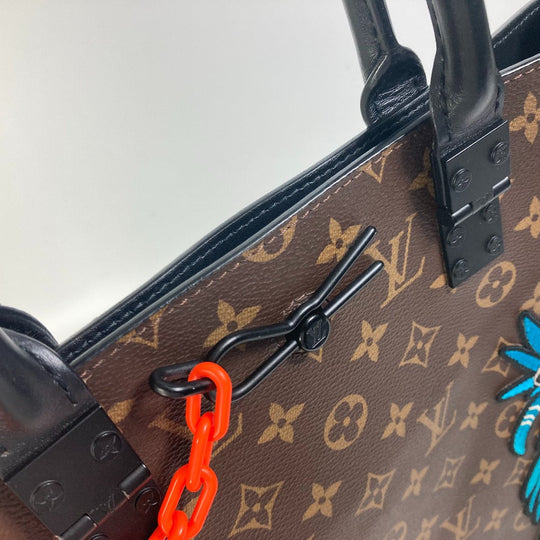 LOUIS VUITTON Tote Bag M45667 Monogram canvas Brown Monogram LV Friends Sac Plat Women Used Authentic