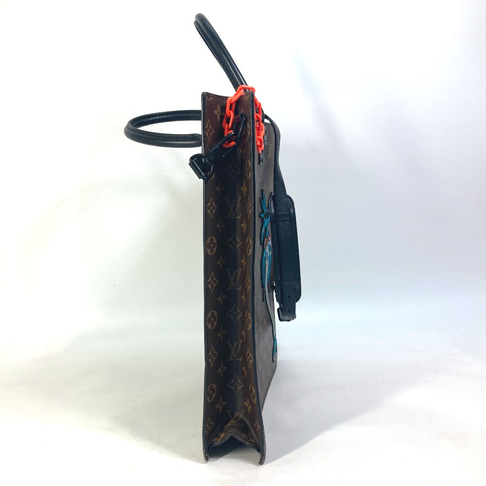 LOUIS VUITTON Tote Bag M45667 Monogram canvas Brown Monogram LV Friends Sac Plat Women Used Authentic