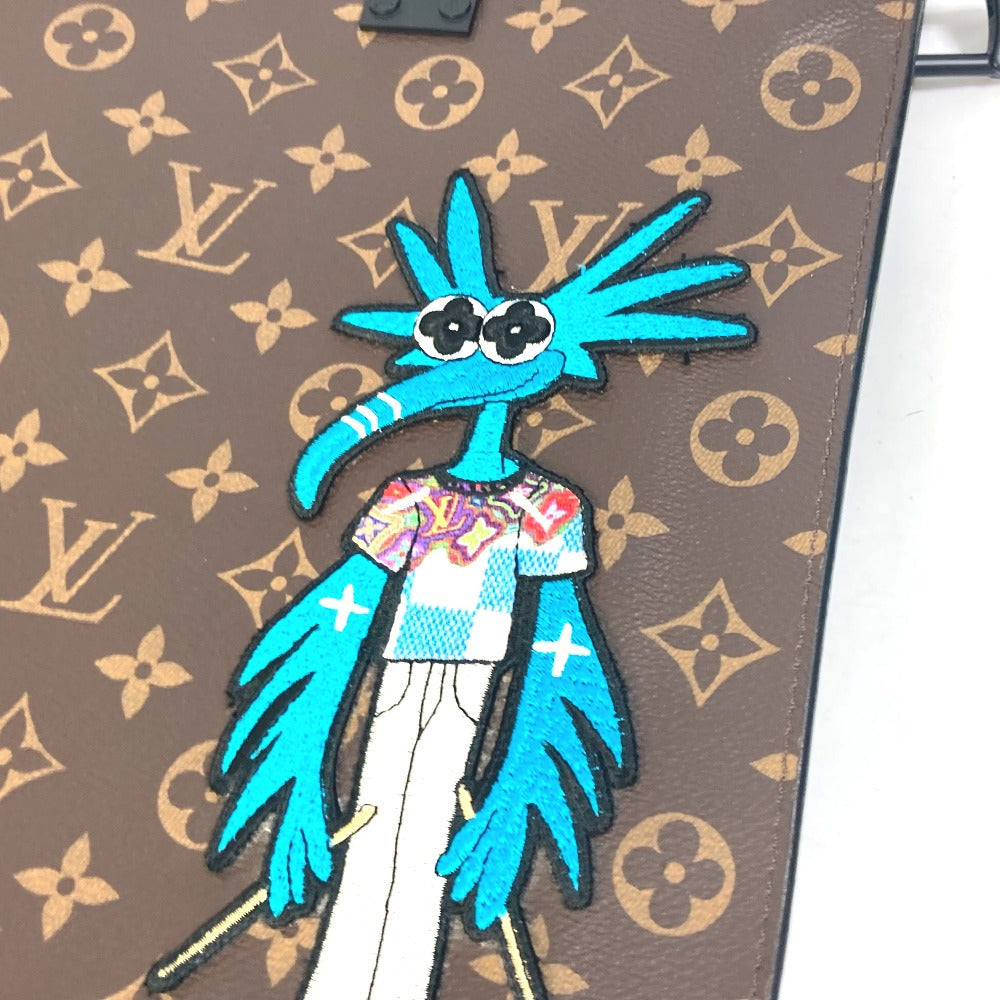 LOUIS VUITTON Tote Bag M45667 Monogram canvas Brown Monogram LV Friends Sac Plat Women Used Authentic