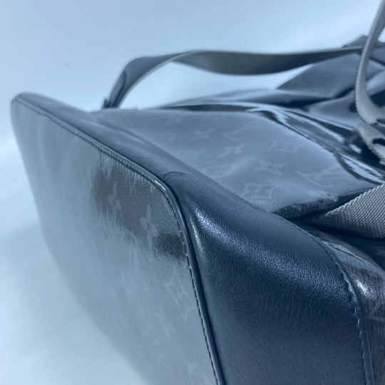 LOUIS VUITTON Tote Bag M43900 Plastics black Monogram Eclipse Glaze Zipped tote mens Used Authentic