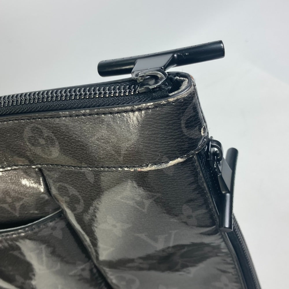 LOUIS VUITTON Tote Bag M43900 Plastics black Monogram Eclipse Glaze Zipped tote mens Used Authentic