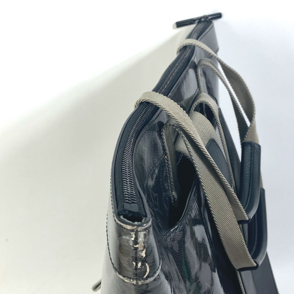 LOUIS VUITTON Tote Bag M43900 Plastics black Monogram Eclipse Glaze Zipped tote mens Used Authentic