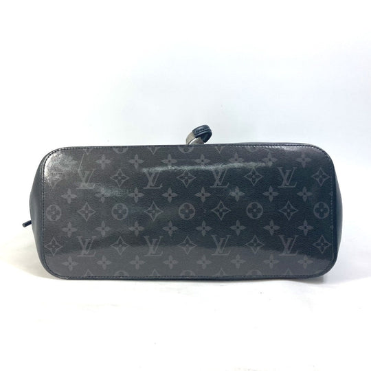 LOUIS VUITTON Tote Bag M43900 Plastics black Monogram Eclipse Glaze Zipped tote mens Used Authentic