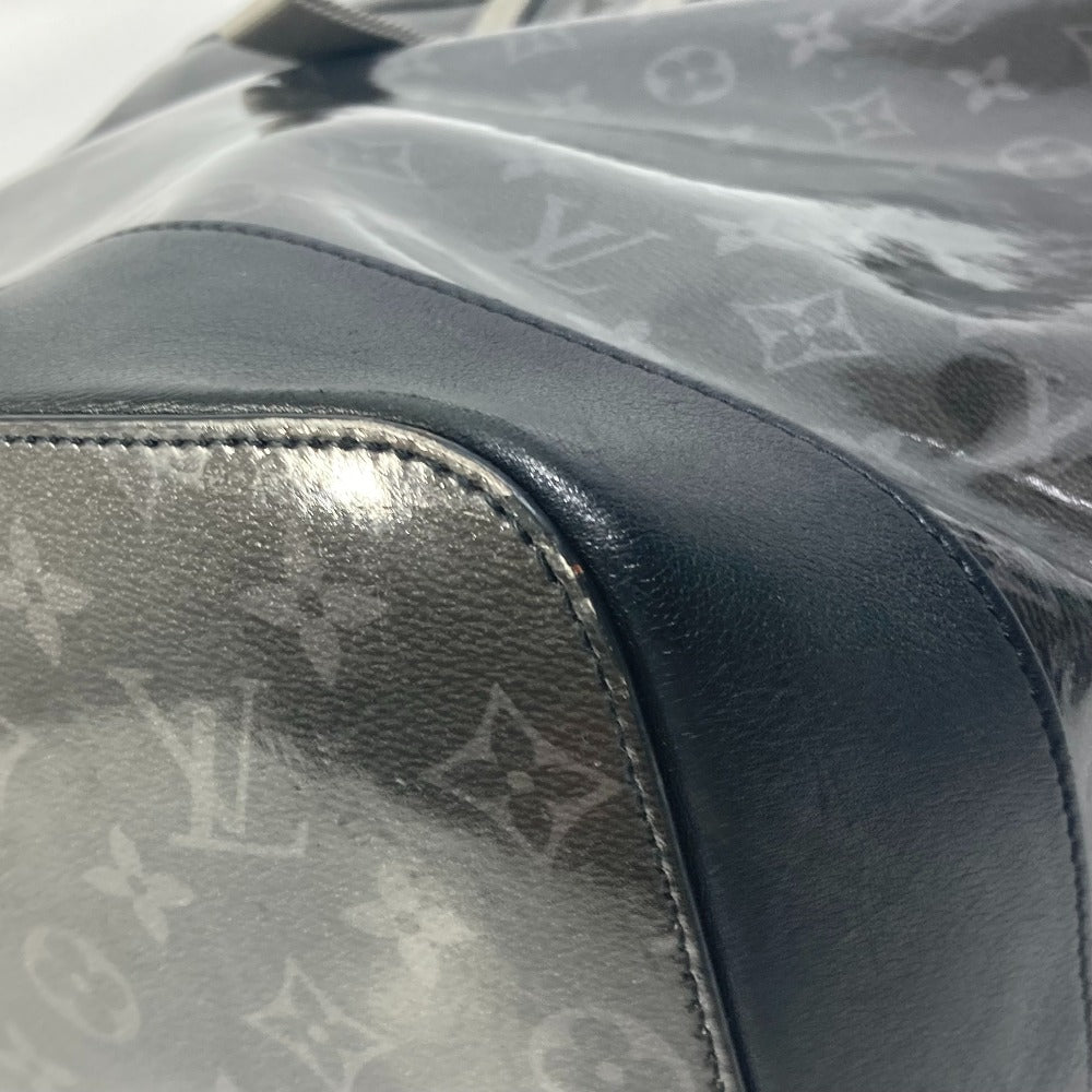 LOUIS VUITTON Tote Bag M43900 Plastics black Monogram Eclipse Glaze Zipped tote mens Used Authentic