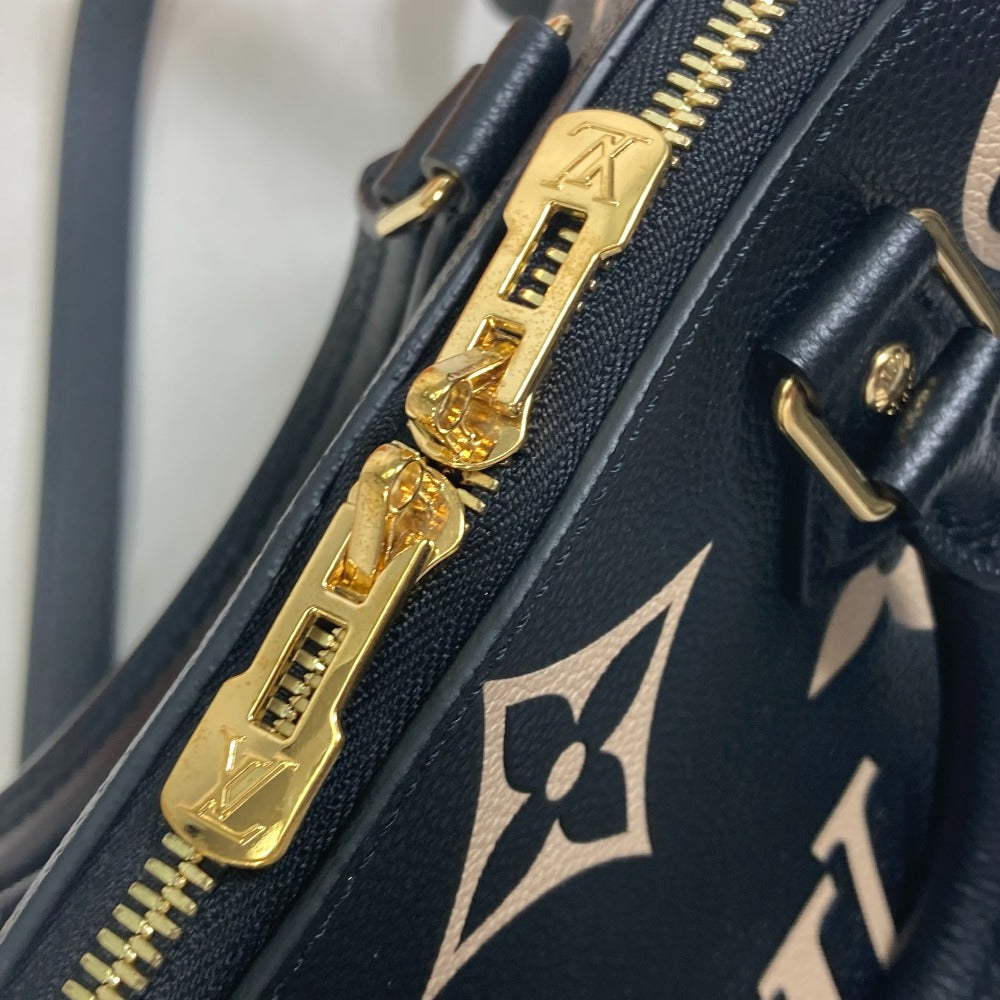 LOUIS VUITTON Boston Duffel bag M58947 Monogram Ann Platt Leather black Monogram Ann Platt Speedy bandouliere 25 Women Used Authentic
