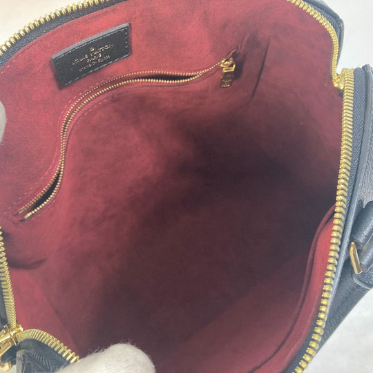 LOUIS VUITTON Boston Duffel bag M58947 Monogram Ann Platt Leather black Monogram Ann Platt Speedy bandouliere 25 Women Used Authentic