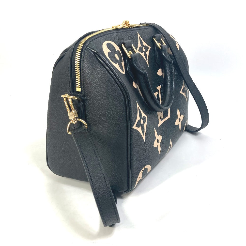 LOUIS VUITTON Boston Duffel bag M58947 Monogram Ann Platt Leather black Monogram Ann Platt Speedy bandouliere 25 Women Used Authentic
