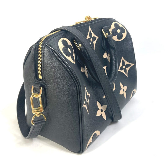 LOUIS VUITTON Boston Duffel bag M58947 Monogram Ann Platt Leather black Monogram Ann Platt Speedy bandouliere 25 Women Used Authentic