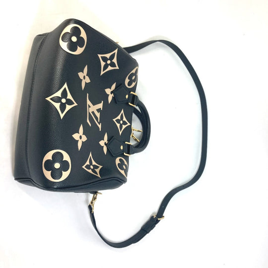 LOUIS VUITTON Boston Duffel bag M58947 Monogram Ann Platt Leather black Monogram Ann Platt Speedy bandouliere 25 Women Used Authentic