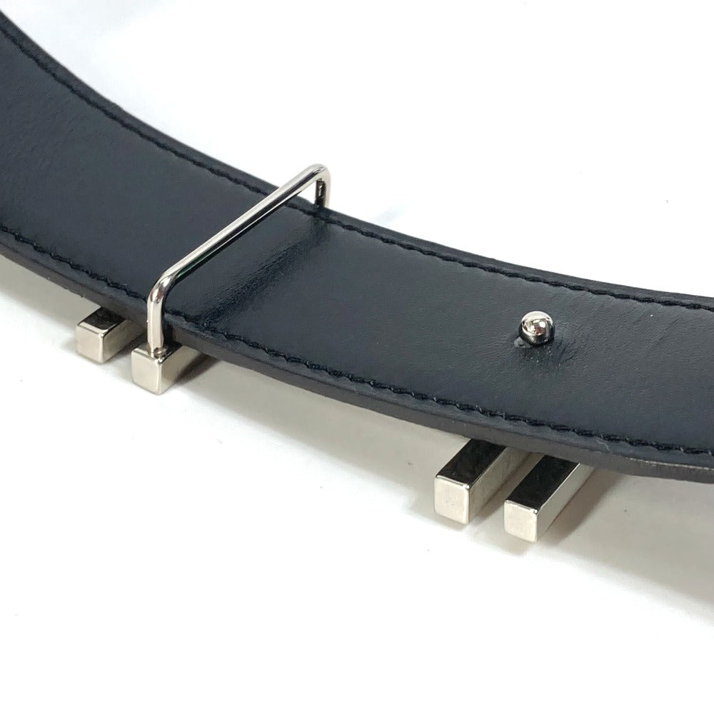 HERMES belt Togo gray H belt Ash okare Women 80 Used Authentic