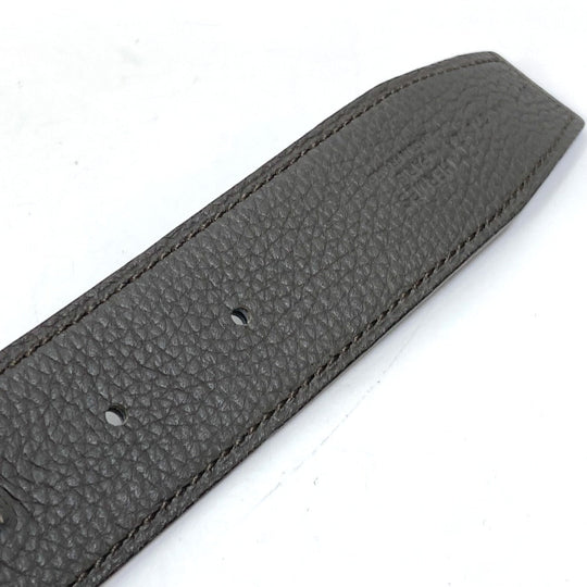 HERMES belt Togo gray H belt Ash okare Women 80 Used Authentic