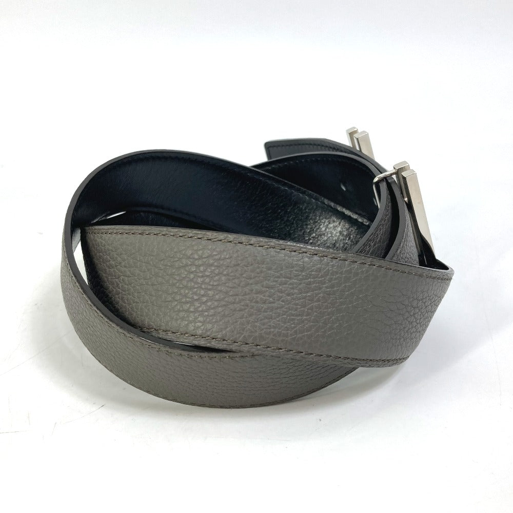 HERMES belt Togo gray H belt Ash okare Women 80 Used Authentic