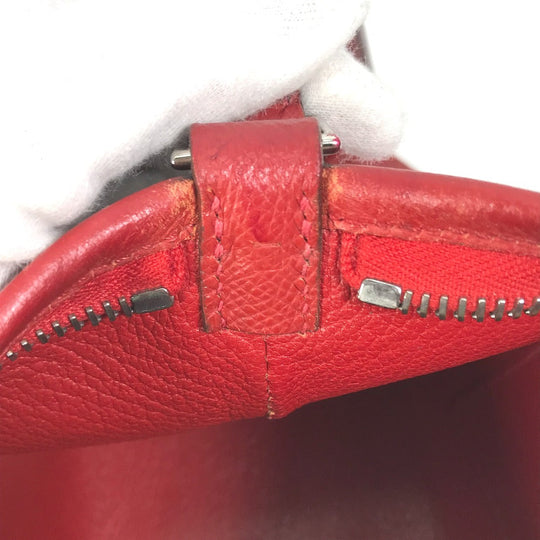 HERMES Shoulder Bag Epsom Red Shoulder Berlango PM Women Used Authentic