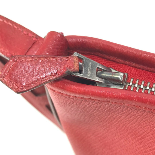 HERMES Shoulder Bag Epsom Red Shoulder Berlango PM Women Used Authentic