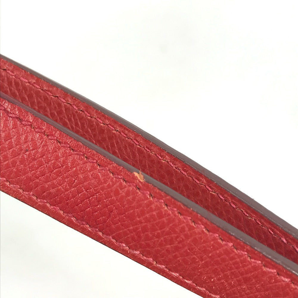 HERMES Shoulder Bag Epsom Red Shoulder Berlango PM Women Used Authentic
