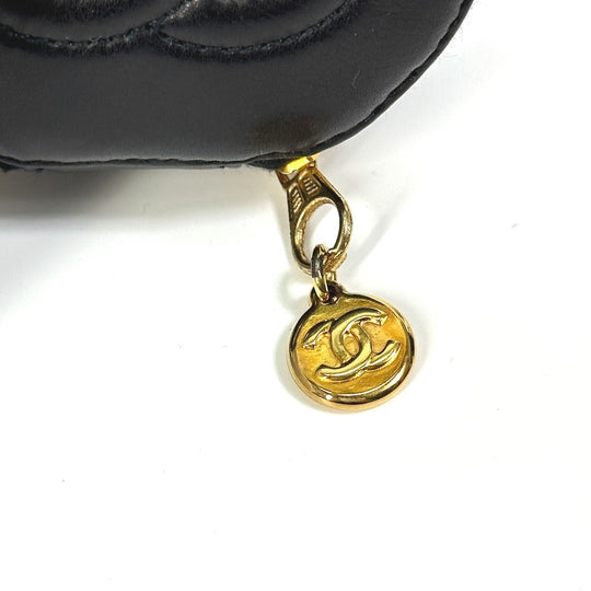 CHANEL Accessory case A02786 lambskin black accessory case COCO Mark CC Women Used Authentic
