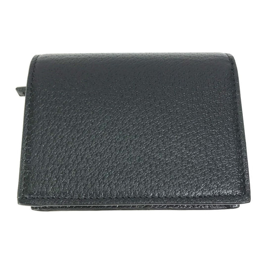 GUCCI Folded wallet 702248 leather black logo adidas collaboration Shoulder wallet Women Used Authentic