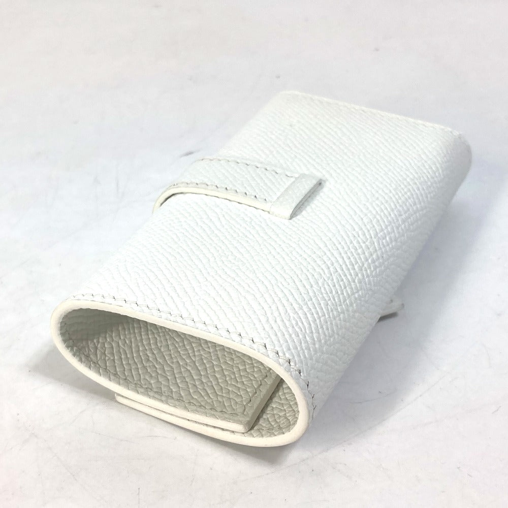 HERMES Key case Key holder  Epsom white HMetal Bean unisex(Unisex) Used Authentic
