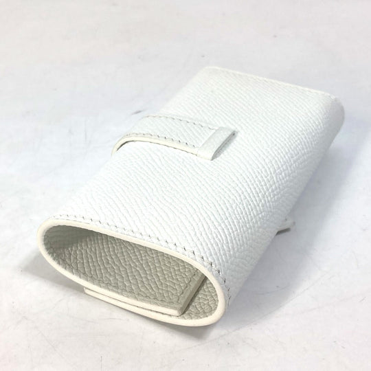 HERMES Key case Key holder  Epsom white HMetal Bean unisex(Unisex) Used Authentic