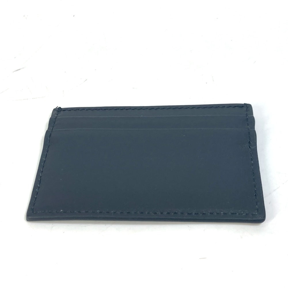 GUCCI Card Case 547596 leather black logo name card holder mens Secondhand Authentic
