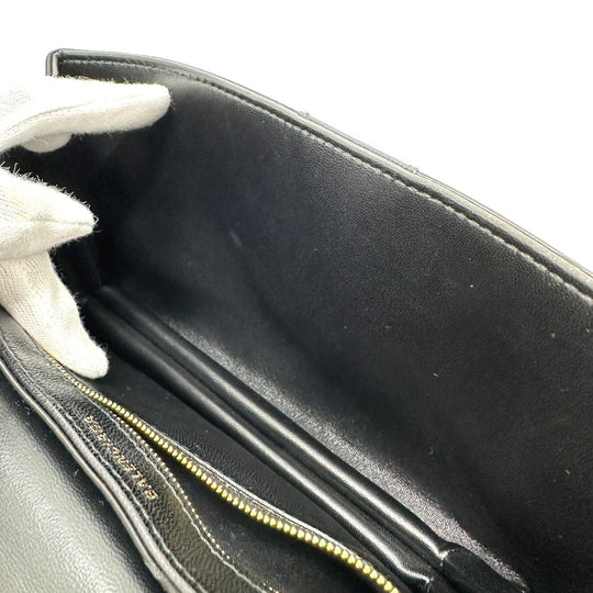 BALENCIAGA Shoulder Bag 580161 Nylon / leather black logo SHIFT BAG M Women Used Authentic