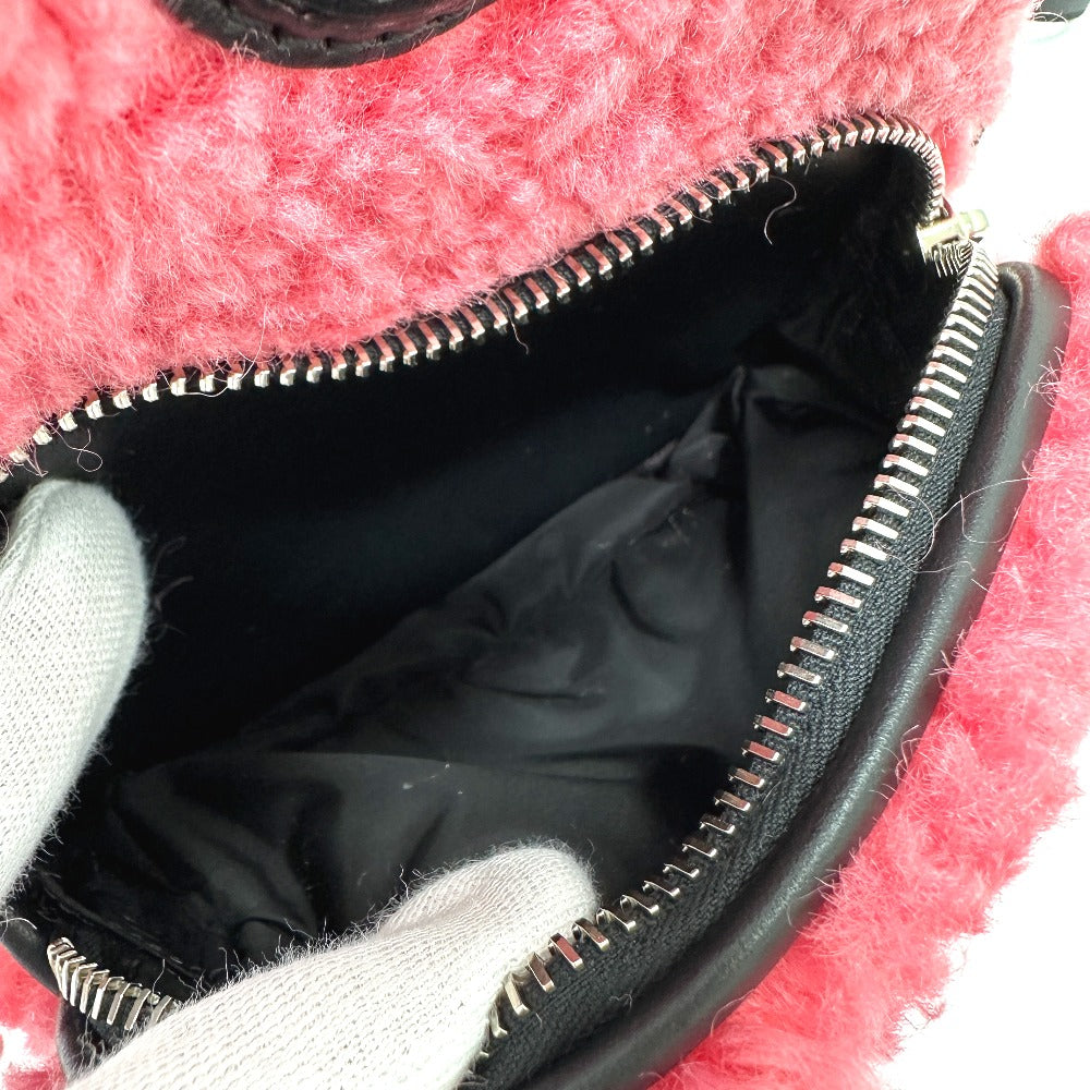 MONCLER Shoulder Bag G209B5L60000 54AM6 Polyester, Leather pink logo KILIA SMALL Women Used Authentic
