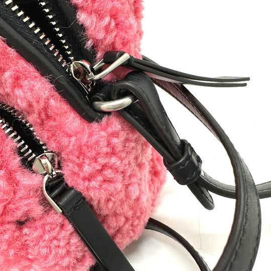 MONCLER Shoulder Bag G209B5L60000 54AM6 Polyester, Leather pink logo KILIA SMALL Women Used Authentic