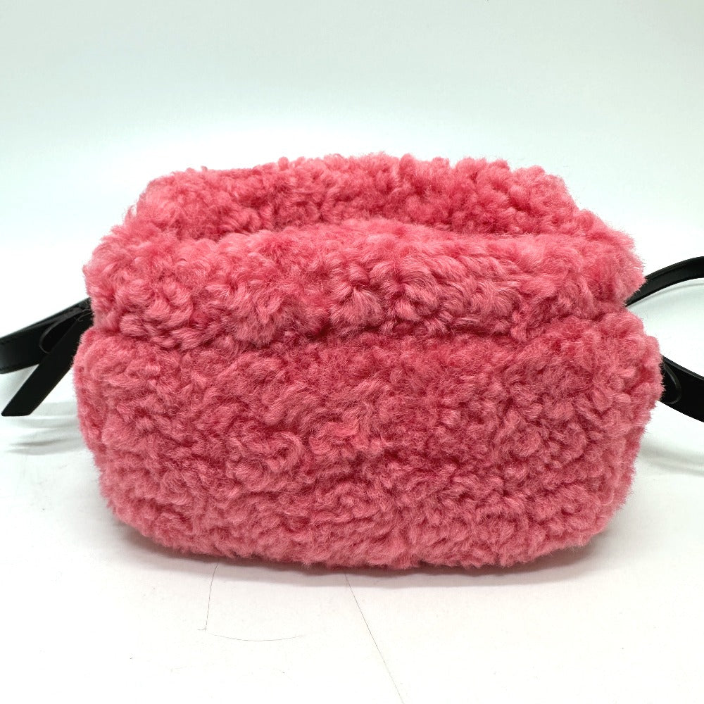 MONCLER Shoulder Bag G209B5L60000 54AM6 Polyester, Leather pink logo KILIA SMALL Women Used Authentic