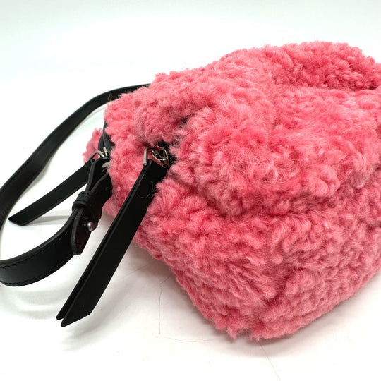 MONCLER Shoulder Bag G209B5L60000 54AM6 Polyester, Leather pink logo KILIA SMALL Women Used Authentic