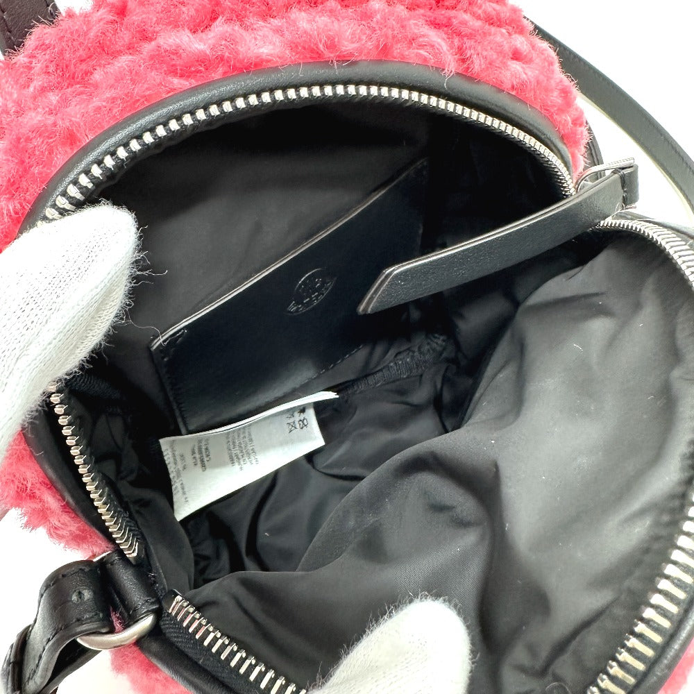 MONCLER Shoulder Bag G209B5L60000 54AM6 Polyester, Leather pink logo KILIA SMALL Women Used Authentic