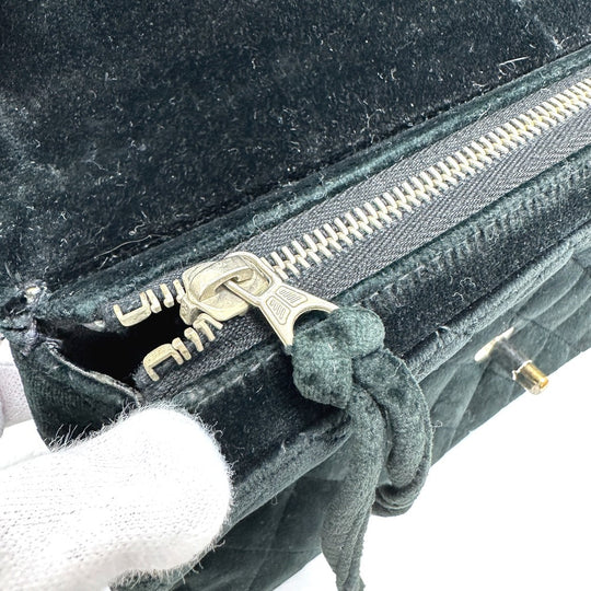 CHANEL Backpack Velor black Matrasse Backpack Women Used Authentic