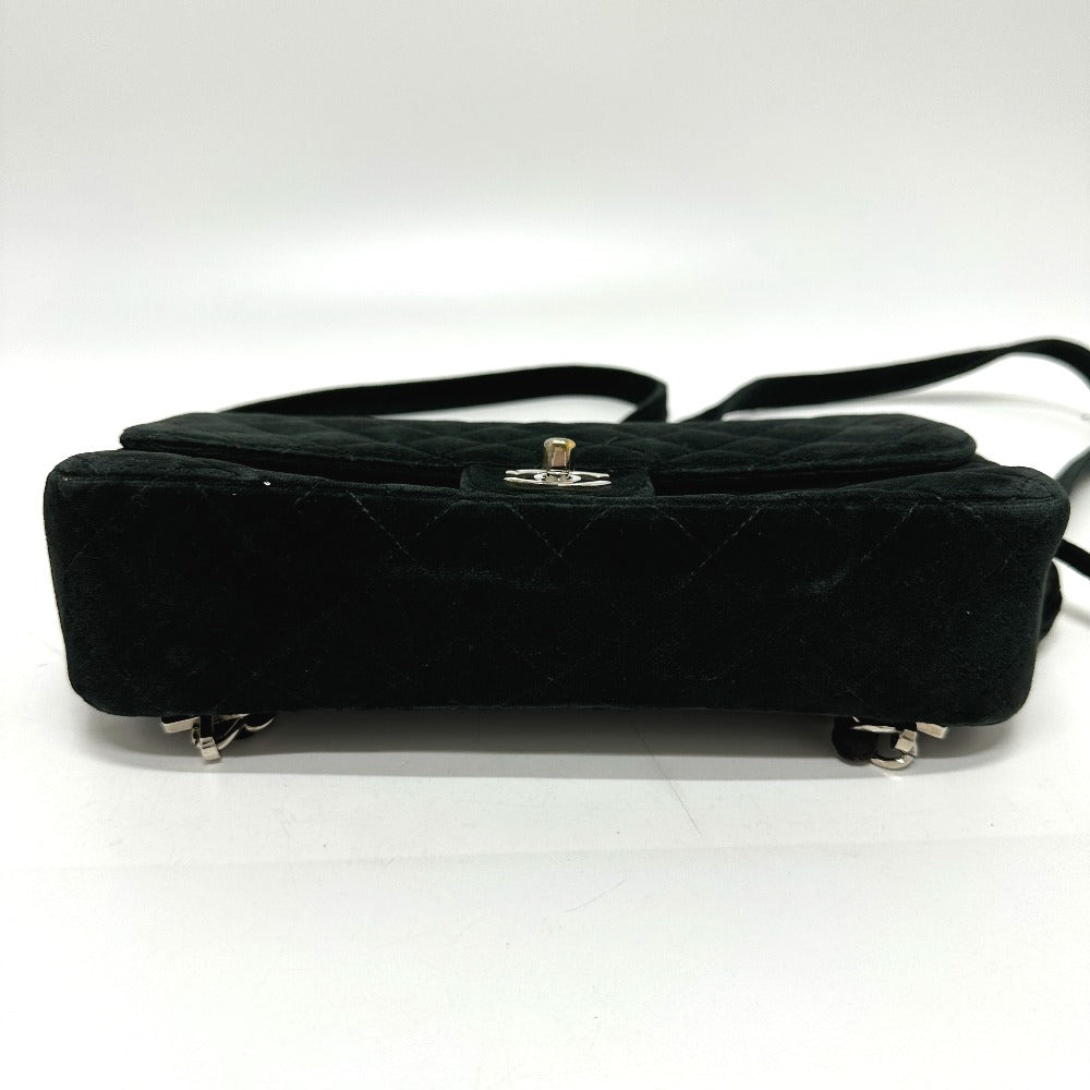 CHANEL Backpack Velor black Matrasse Backpack Women Used Authentic