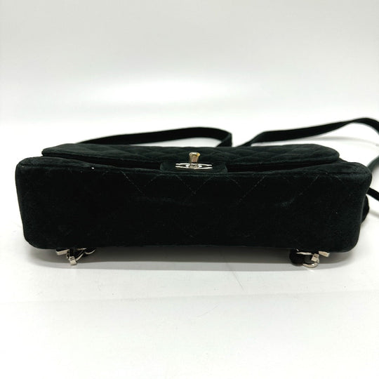 CHANEL Backpack Velor black Matrasse Backpack Women Used Authentic