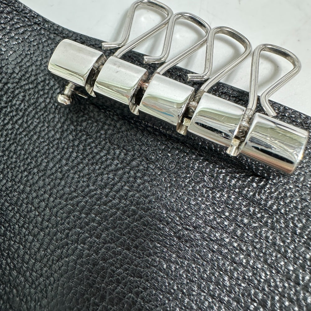 HERMES Key case Key holder  Chevre Misol black HMetal Key Bean unisex(Unisex) Used Authentic