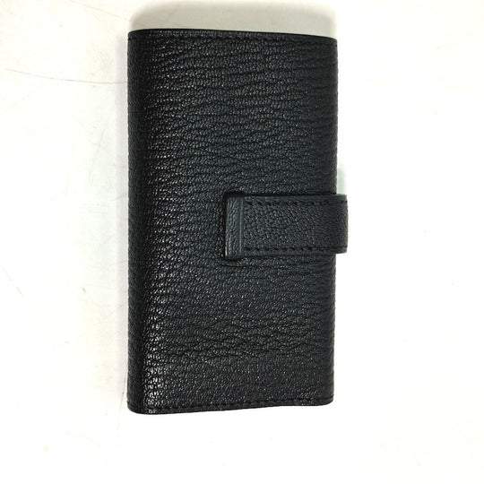 HERMES Key case Key holder  Chevre Misol black HMetal Key Bean unisex(Unisex) Used Authentic